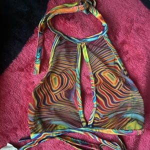 Halter psychedelic top